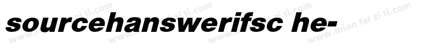 sourcehanswerifsc he字体转换